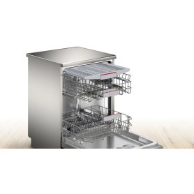 Bosch Series 4 SMS4HKI00G Standard Dishwasher - Silver Inox - D Rated - 1