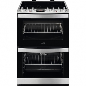 AEG - CCB6740ACM Freestanding Electric Cooker, A Energy Rating - Stainless Steel