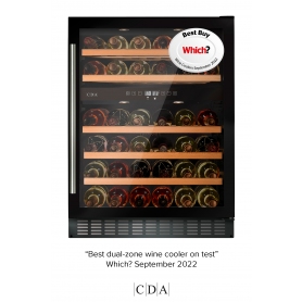 CDA FWC604BL Black Freestanding / Under Counter Wine Cooler - 0