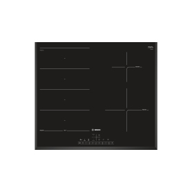 BOSCH Series 6 - PXE651FC1E 59 cm Electric Induction Hob - Black - 0