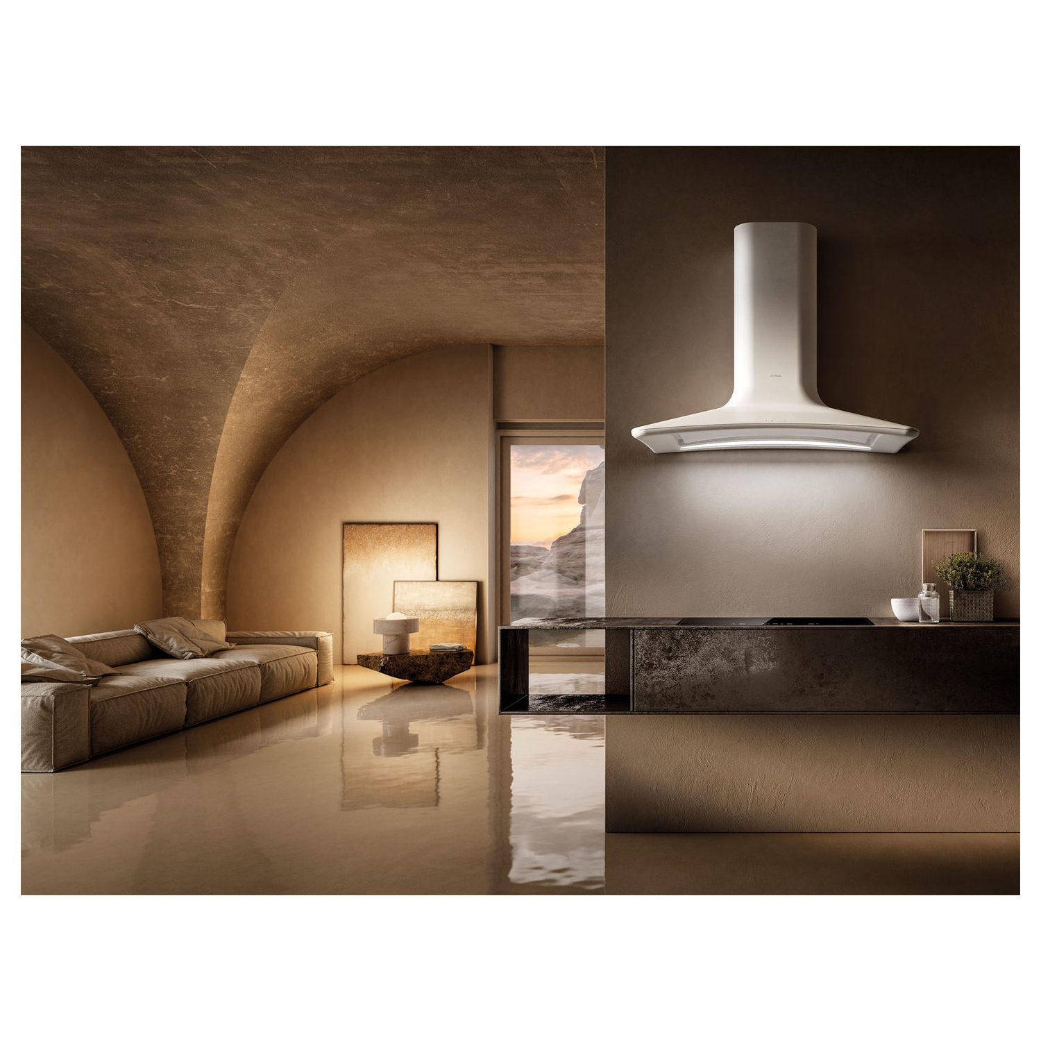 Elica - Wall Mounted Dolce Cooker Hood - 2