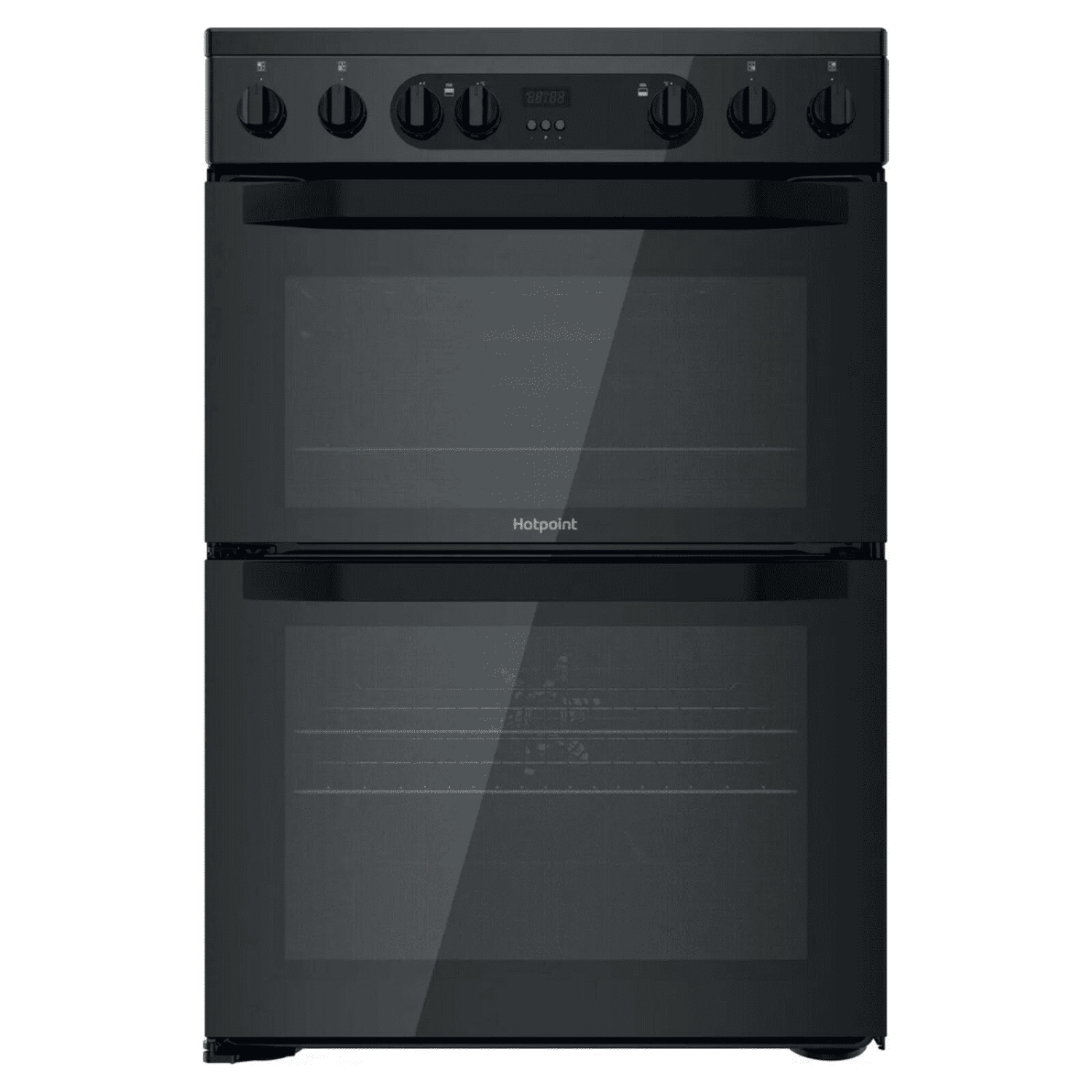 Hotpoint HDM67V9CMB Electric Cooker with Ceramic Hob Black  - 0