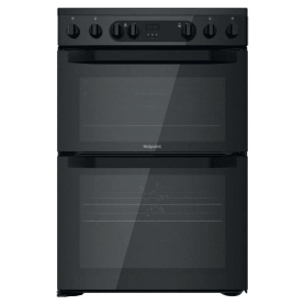 Hotpoint HDM67V9CMB Electric Cooker with Ceramic Hob Black 