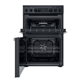 Hotpoint HDM67V9CMB Electric Cooker with Ceramic Hob Black  - 1