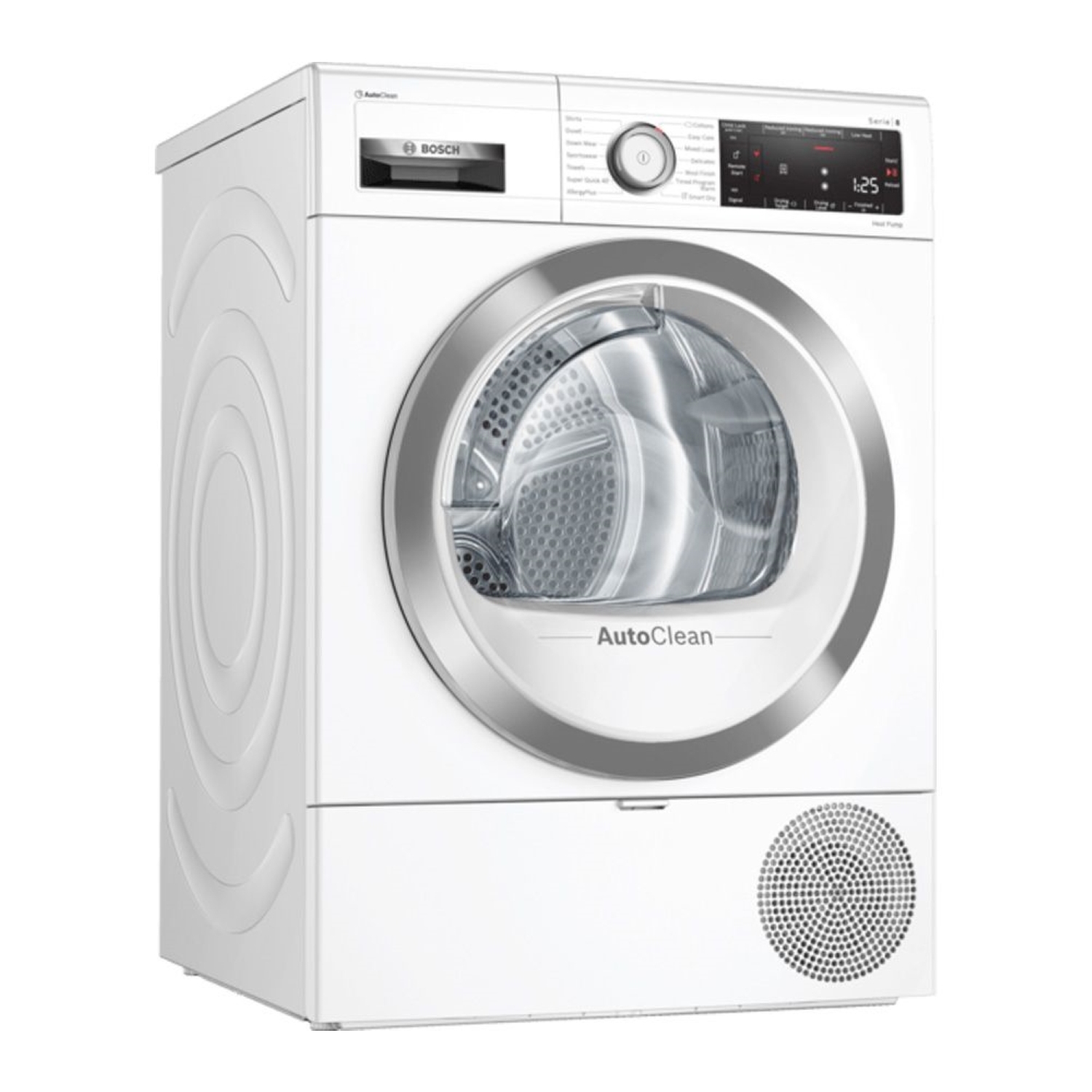 Bosch Serie 8 WTX88RH9GB Wifi Connected 9Kg Heat Pump Tumble Dryer - White - A+++ Rated - 0
